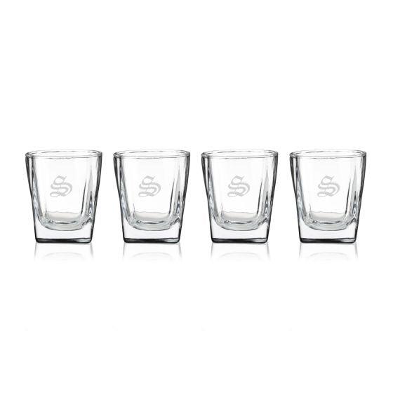 Square Shot Glasses Set of 4 - Signature Glassware Engraving