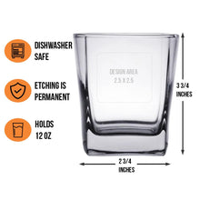 Your Logo Here Quartet 12 oz. Rocks / Double Old Fashioned Glass - Signature Glassware Engraving